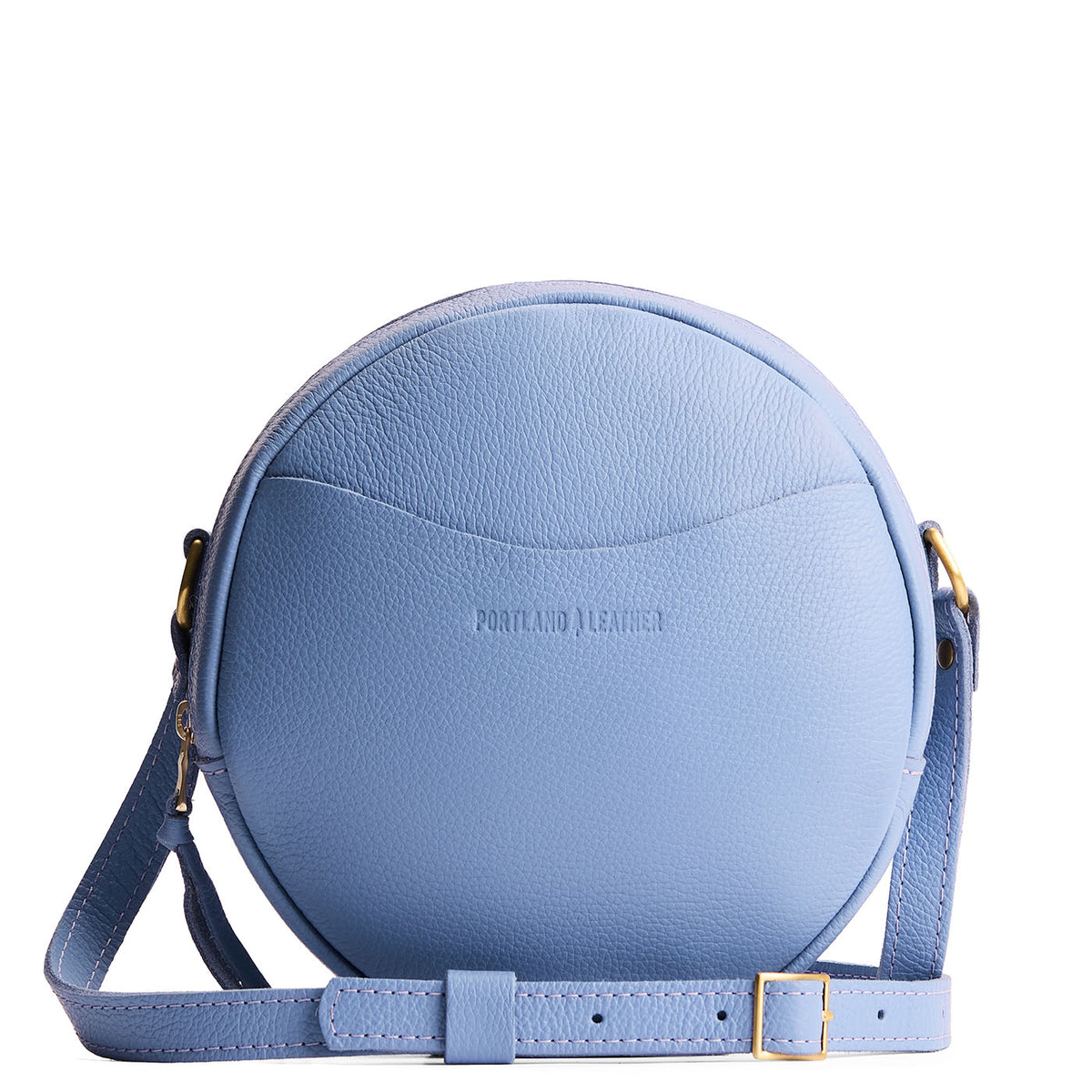 'Almost Perfect' Circle Crossbody - Aster / Large