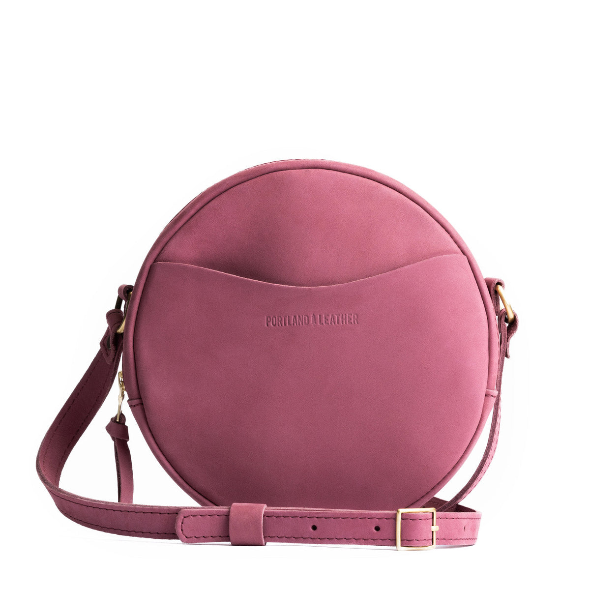 'Almost Perfect' Circle Crossbody - Foxglove / Large