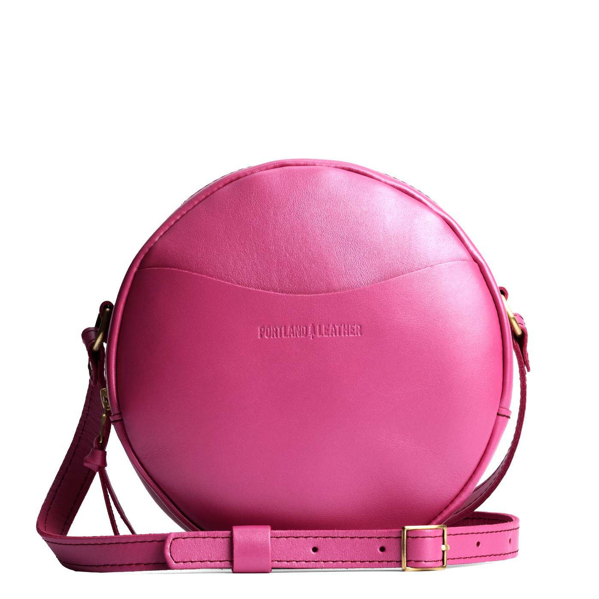 'Almost Perfect' Circle Crossbody - Lip Gloss / Large