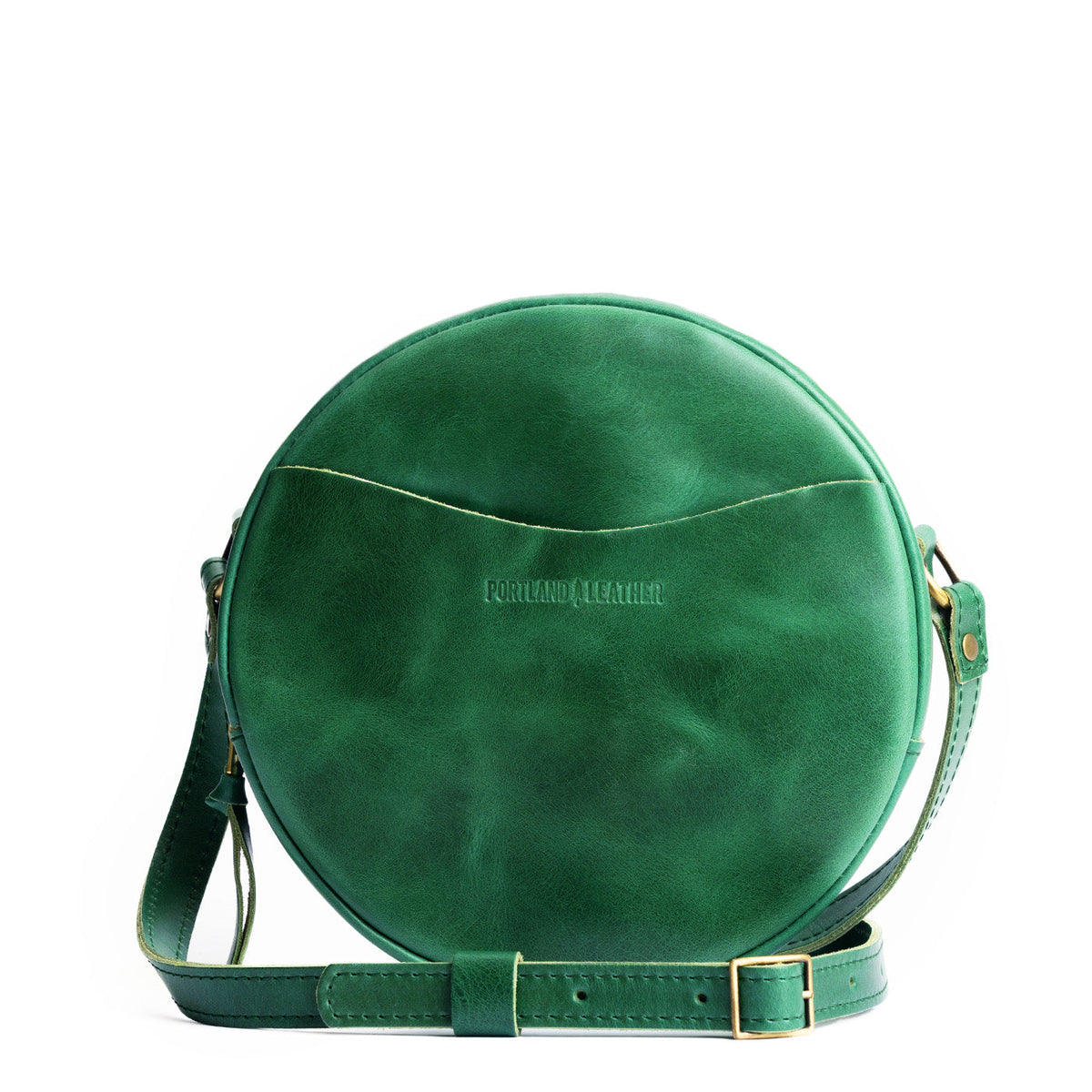 'Almost Perfect' Circle Crossbody - Cowboy Mint / Large