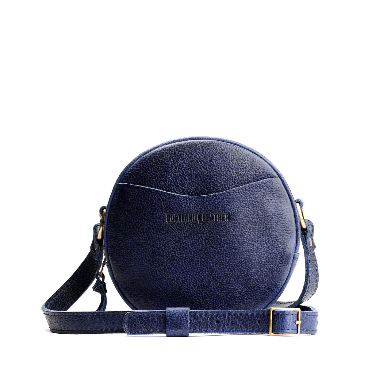 'Almost Perfect' Circle Crossbody - Cobalt / Small