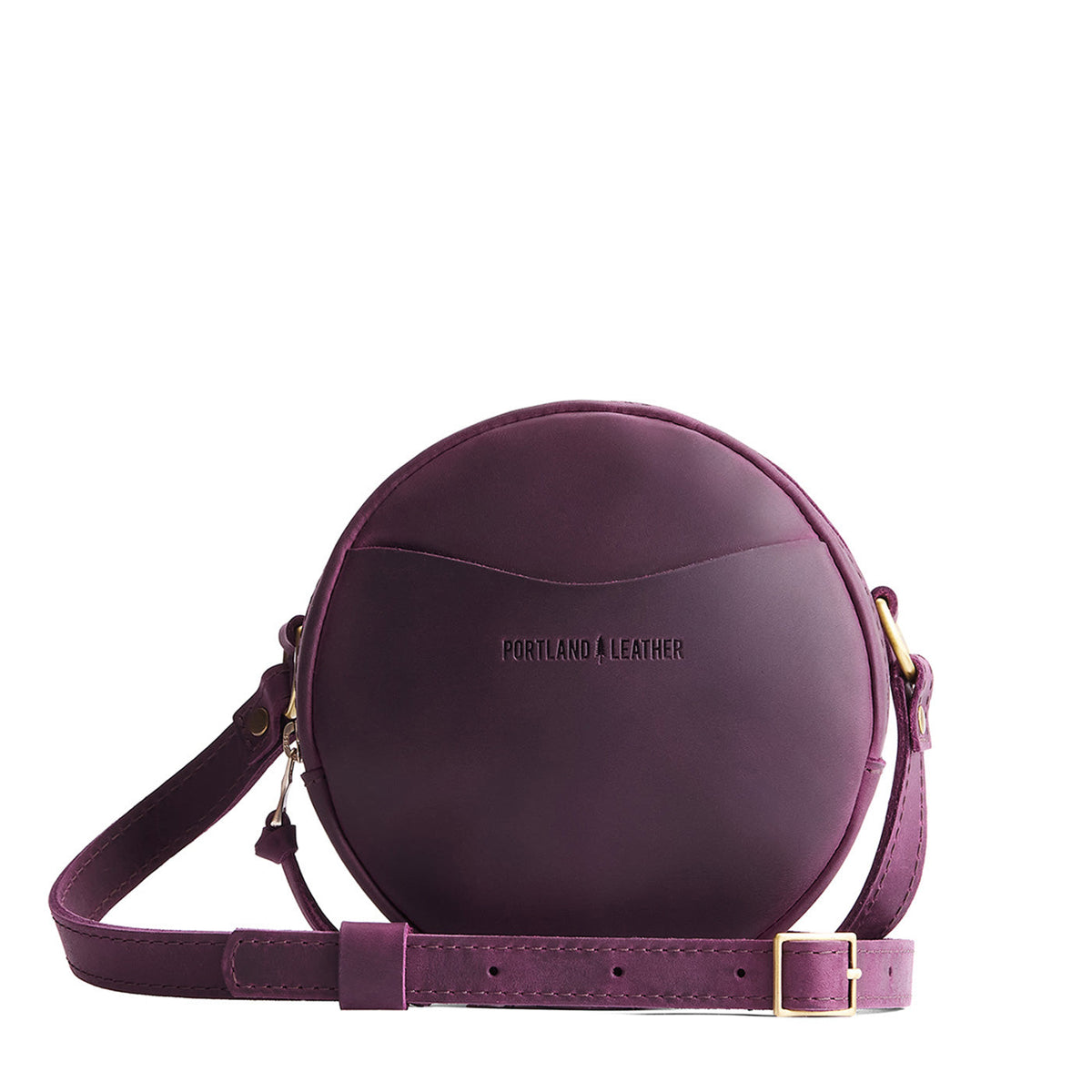 'Almost Perfect' Circle Crossbody - Larkspur / Small
