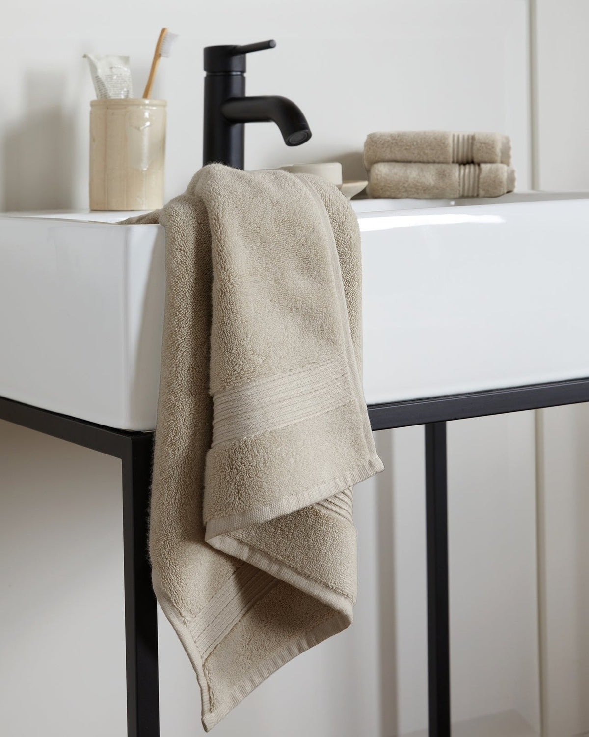 Classic Turkish Cotton Towels (Bone) - Image 5