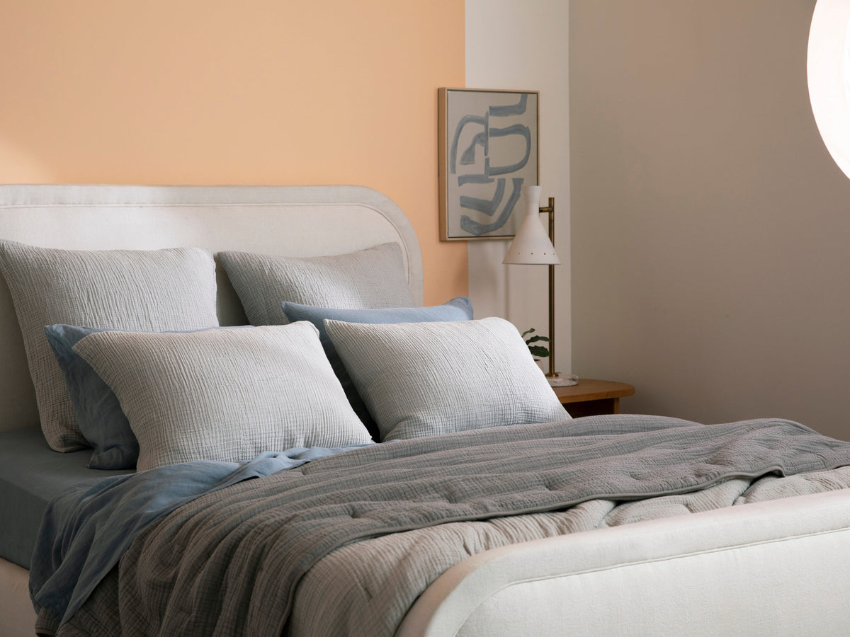 Organic Cloud Cotton Quilt - FINAL SALE (Steel and Smoke) - Image 2