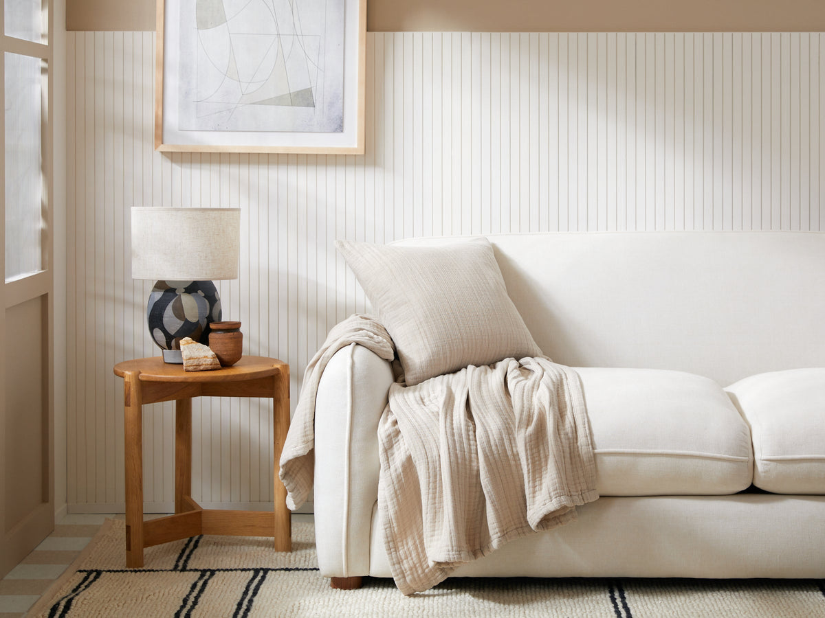 Cloud Linen Gauze Throw (Bone) - Image 2