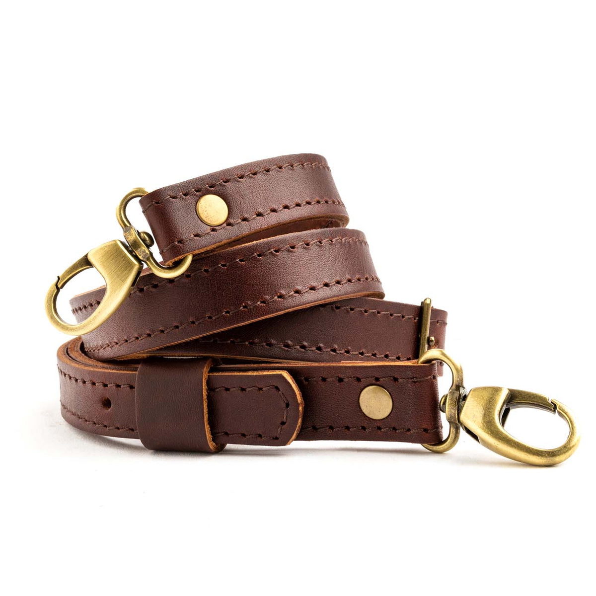 Leather Crossbody Strap - Cognac