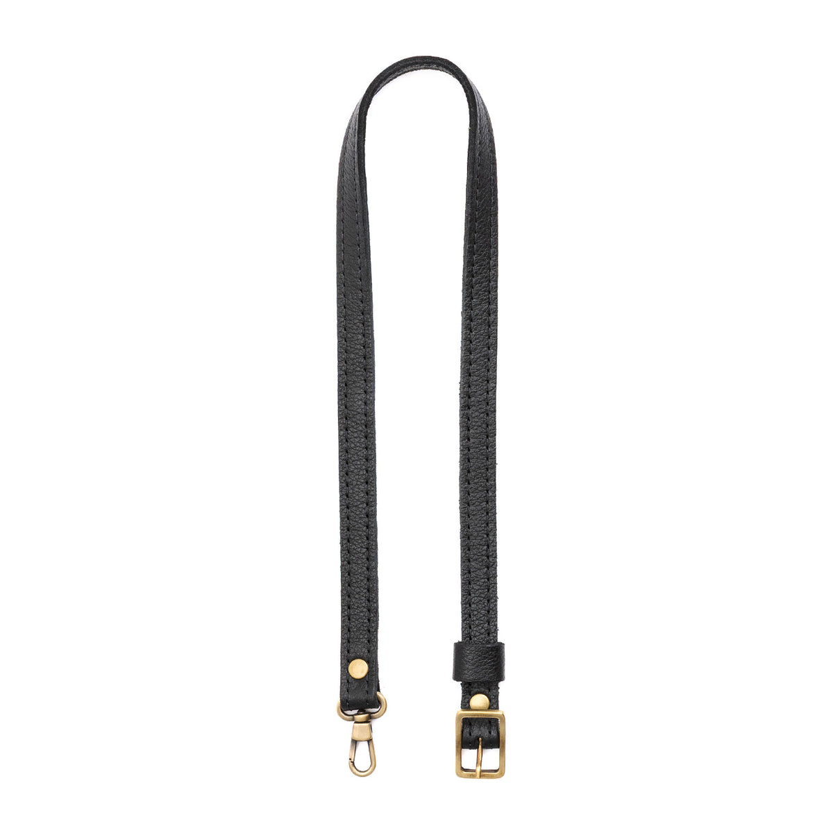 Small Crossbody Strap Extender - Pebbled--black