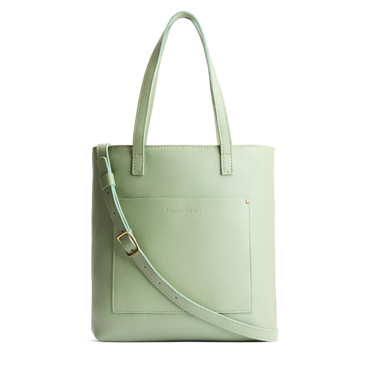 Crossbody Tote - Pistachio / Zipper
