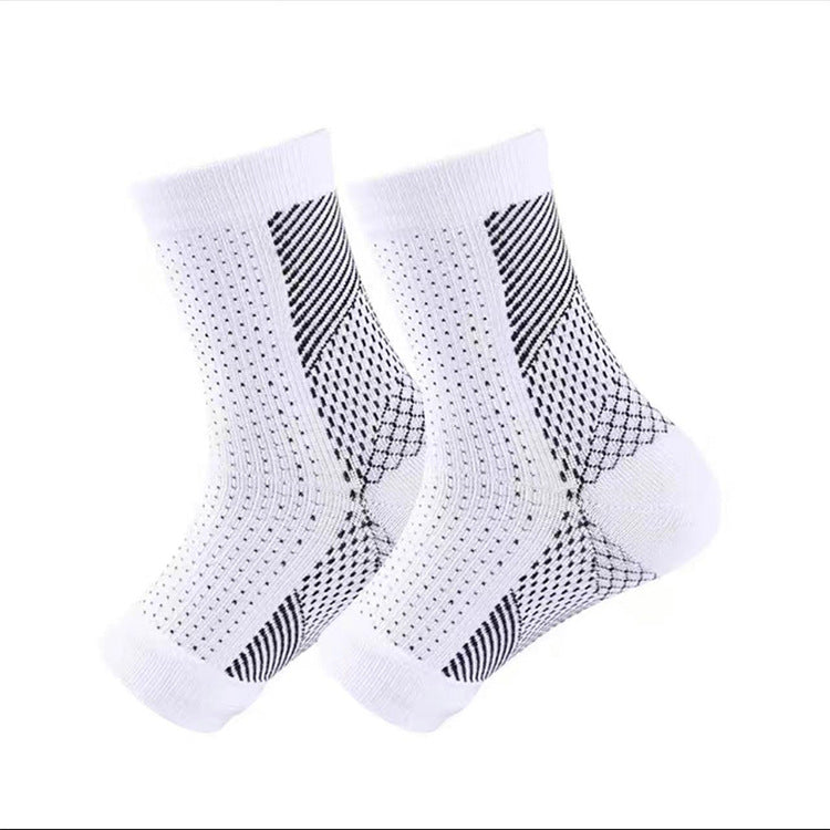 Outdoor Toe Protection Compression Socks - White