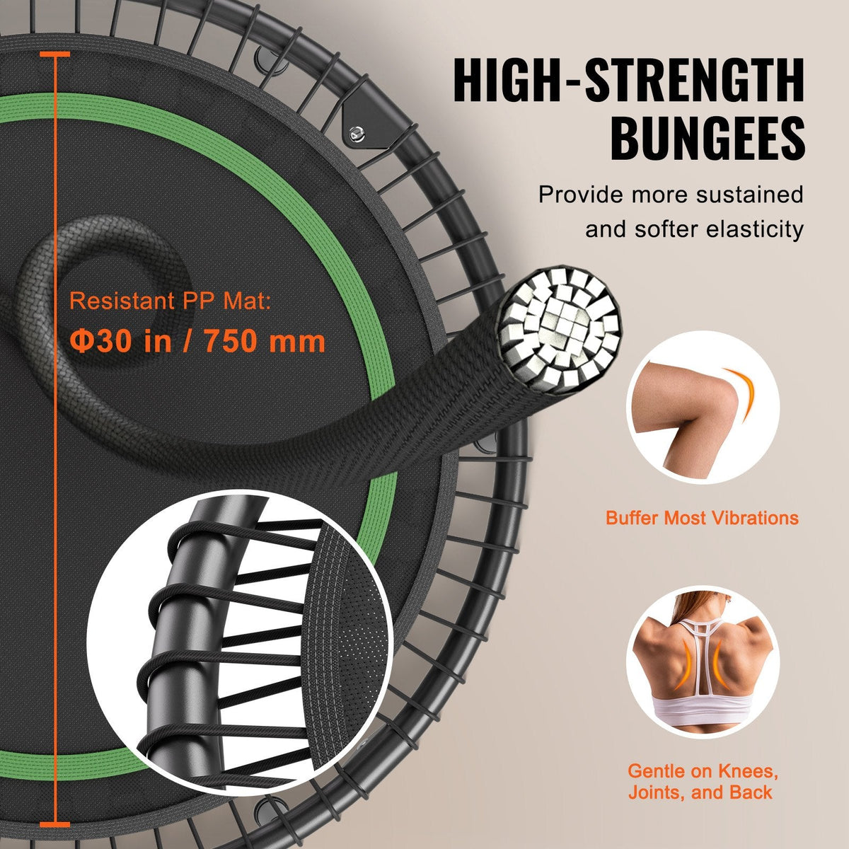 40" Foldable Mini Trampoline & Rebounders - Image 4