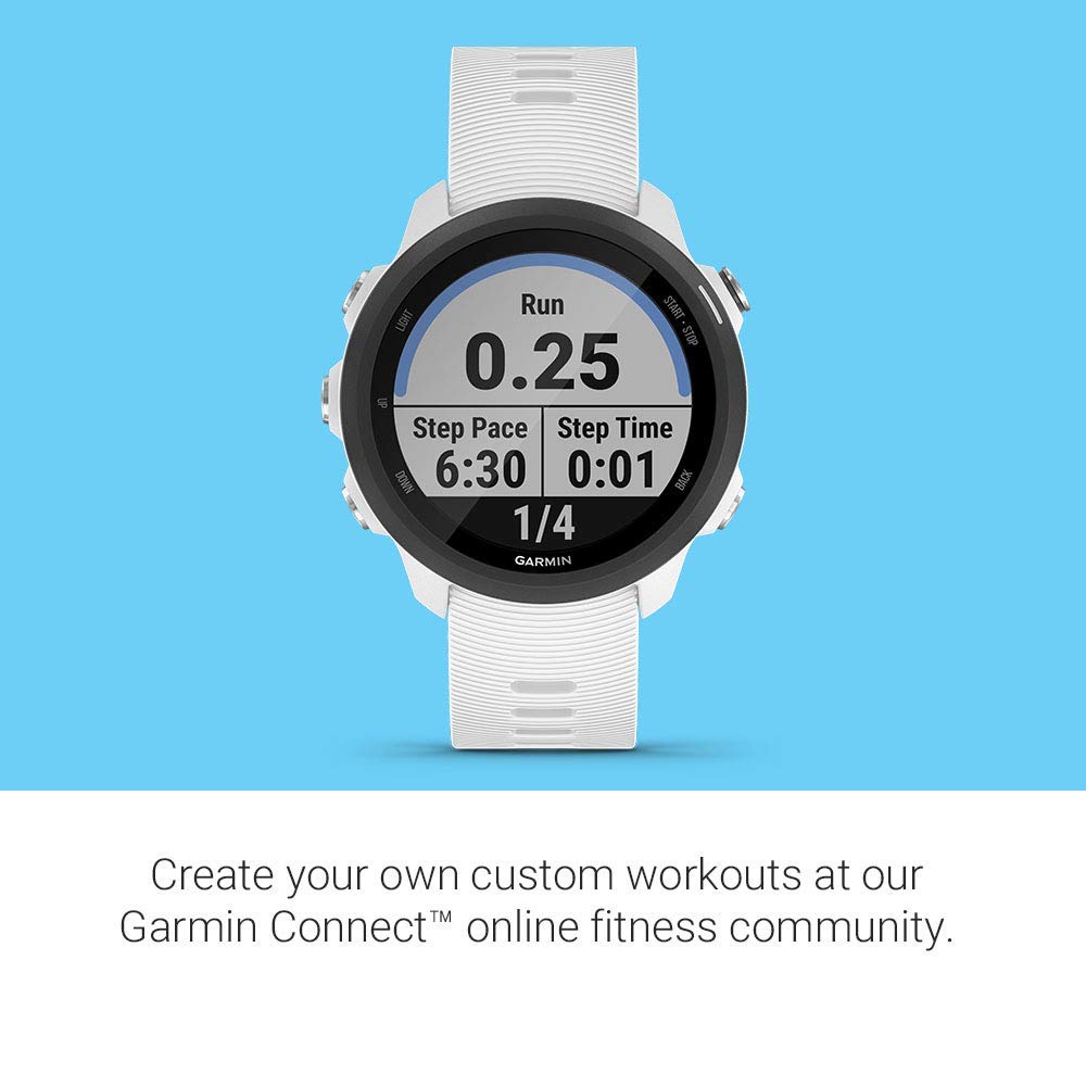 Garmin - Forerunner 245 Music GPS Smartwatch 30mm Fiber-Reinforced Polymer white - 010-02120-21 - Image 6