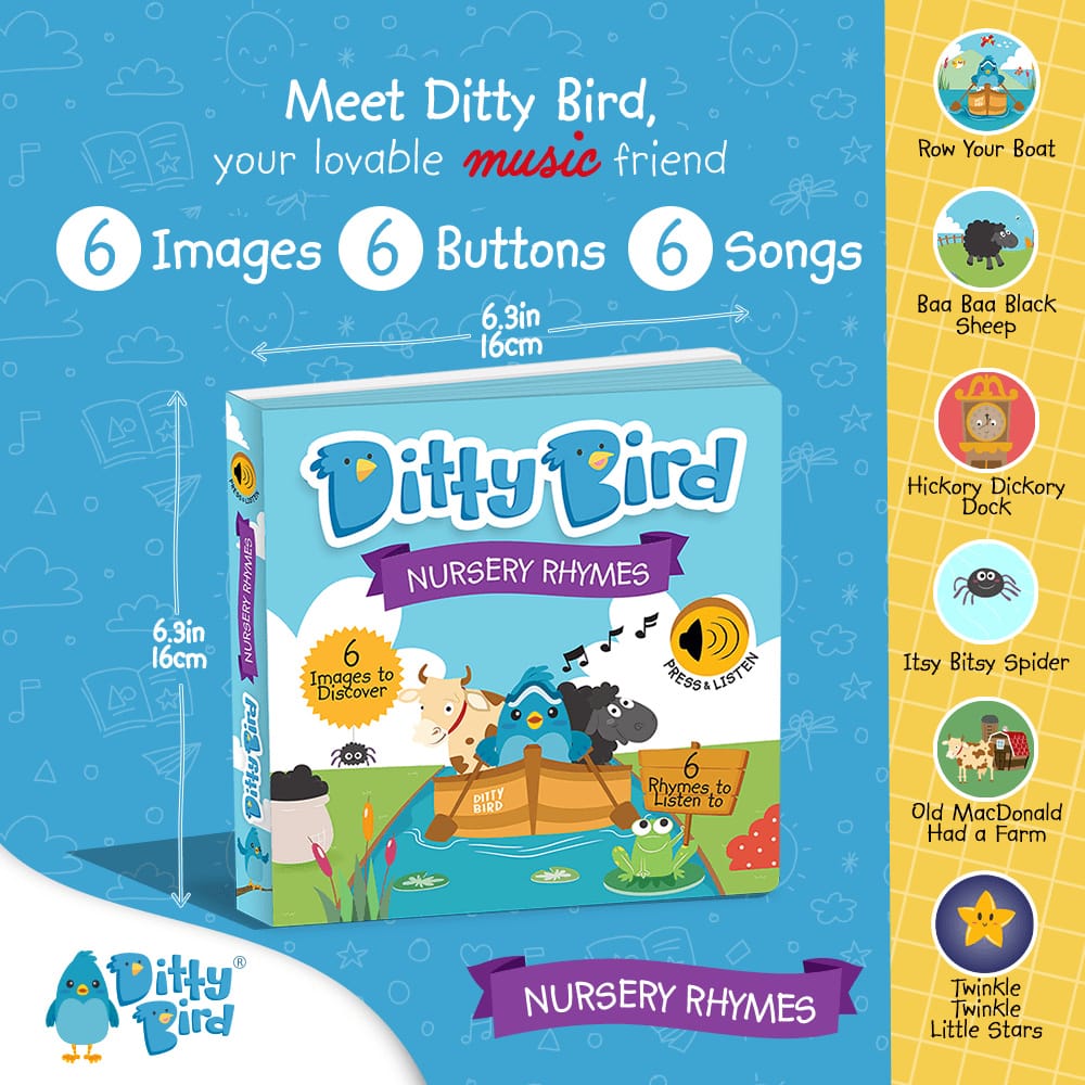 Ditty Bird Musical Books - Nursery Rhymes - Image 4