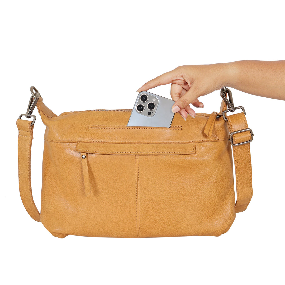 Avery Diamond Leather Crossbody Bag - Image 19