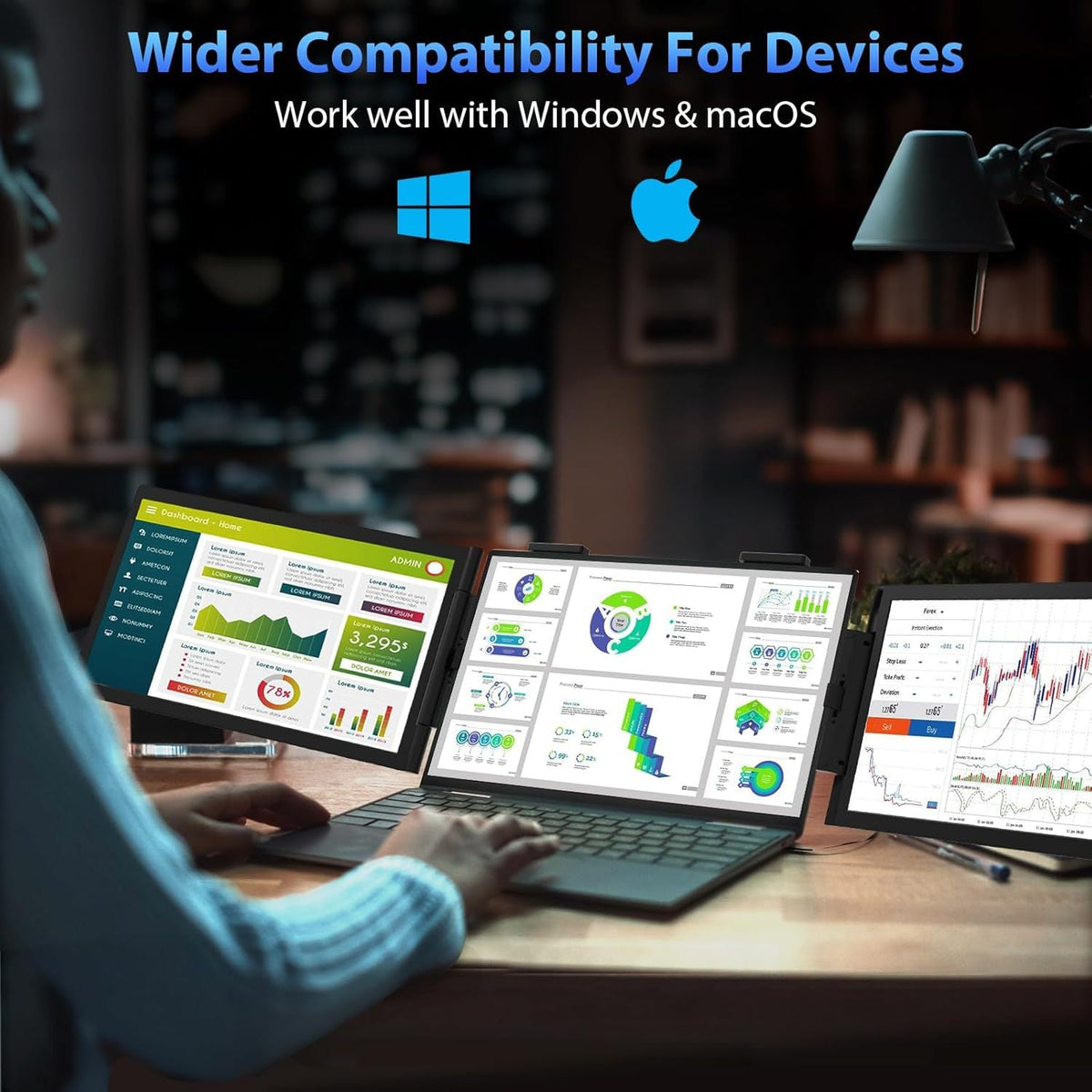 14-Inch Dual-Screen Portable Monitor