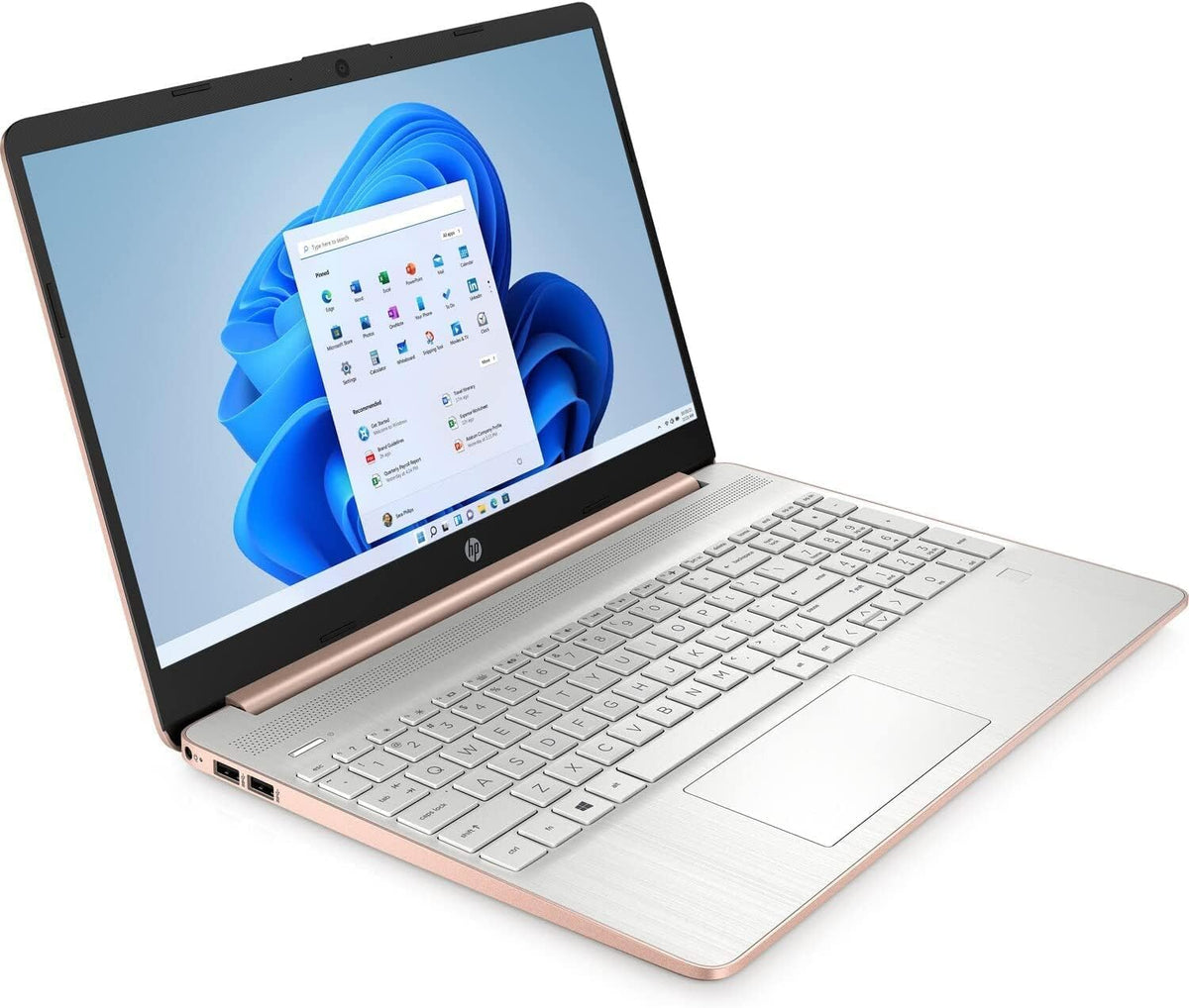 HP 15.6" HD Intel Celeron - Pale Rose Gold - 4GB RAM - 128GB SSD - 15-DY0027DS - Image 3