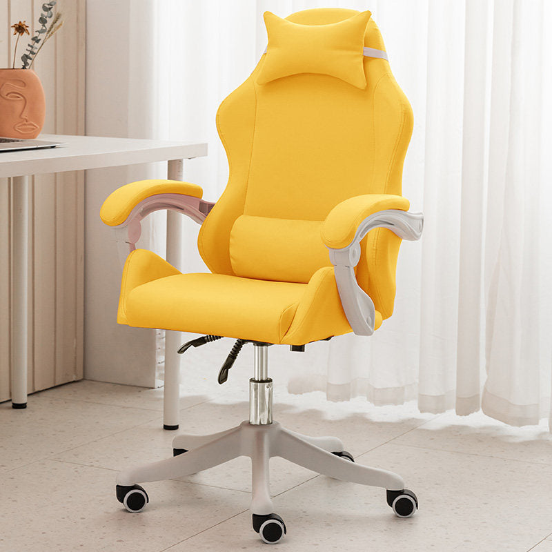 Ergonomic Reclining Esports Computer Chair - Yellow without feet