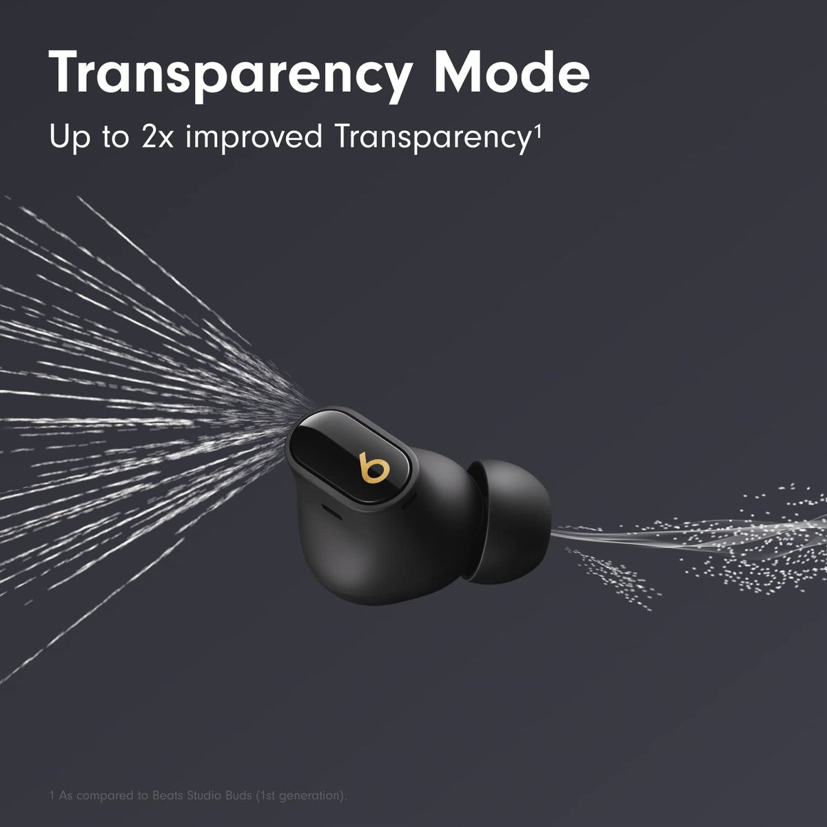 Beats Studio Buds + True Wireless Noise Cancelling Earbuds - Black/Gold - MQLH3LL/A - Image 3