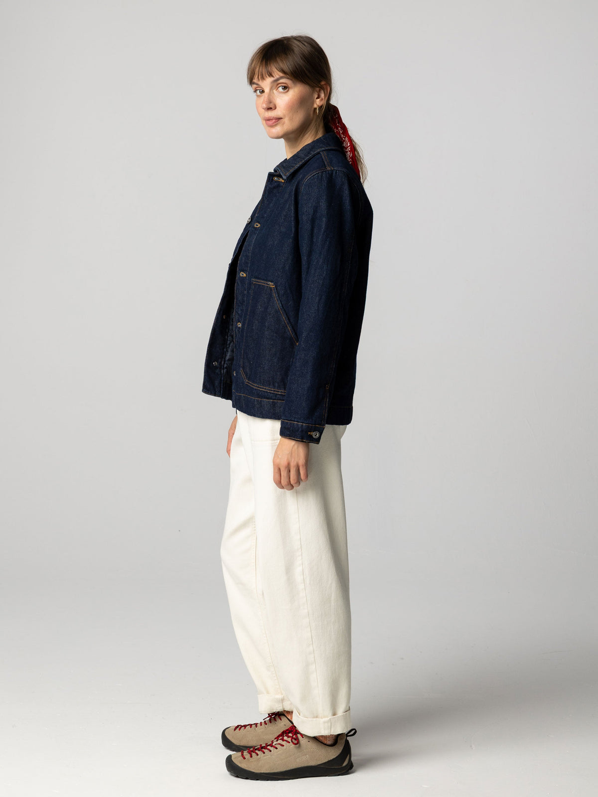 Women's Yarrel Quilted Denim Jacket - Image 3