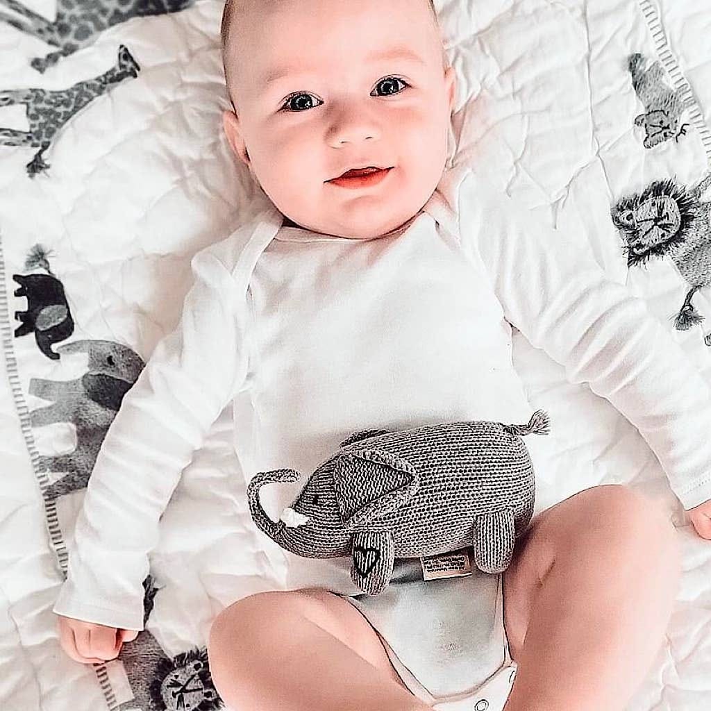 Estella Baby Rattle Toy - Elephant Rattle (Handmade) - Image 3