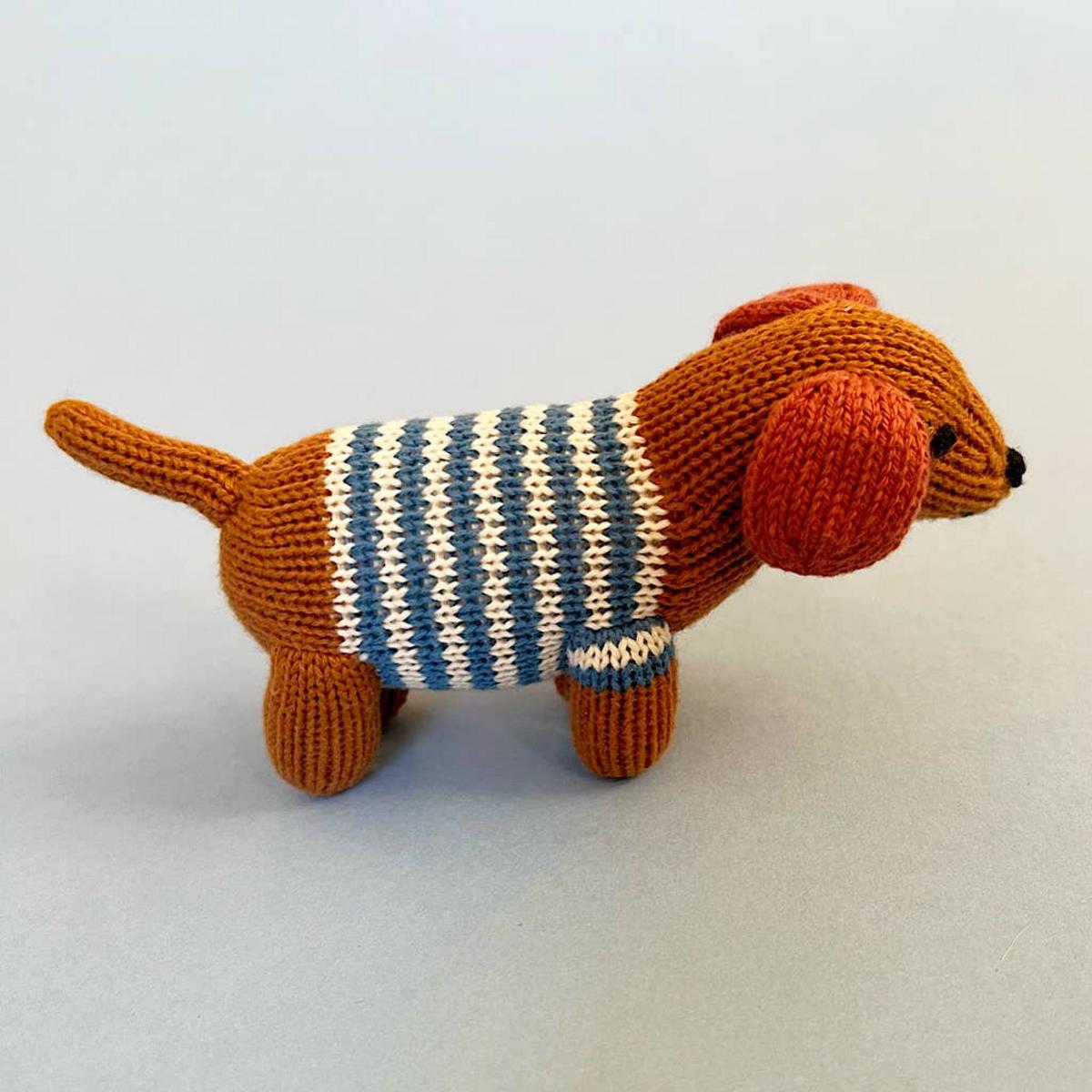 Estella Dog Rattle for Babies (Handmade) - Image 6