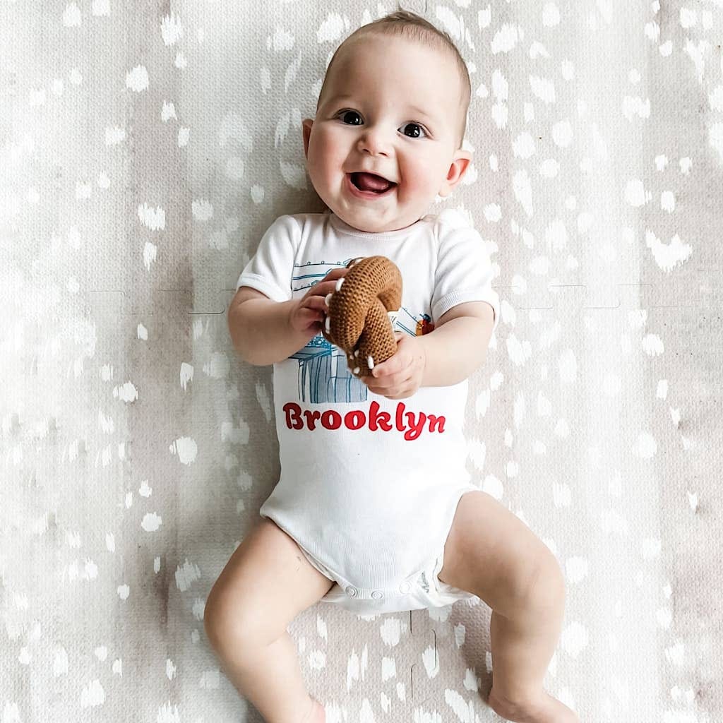 Estella Organic Baby Onesie with Brooklyn Buddies - 0-3 Months - Image 2