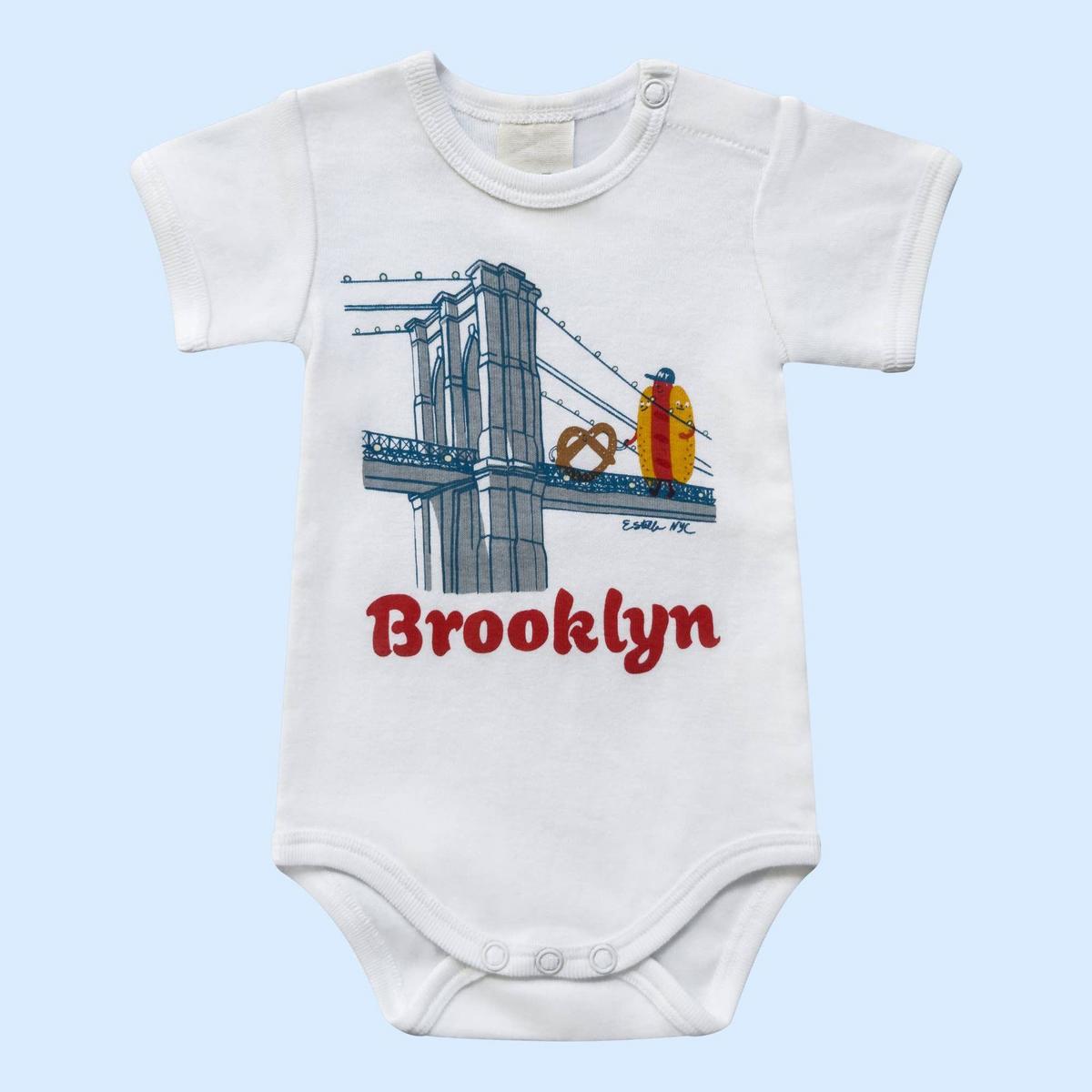 Estella Organic Baby Onesie with Brooklyn Buddies - 0-3 Months - Image 5