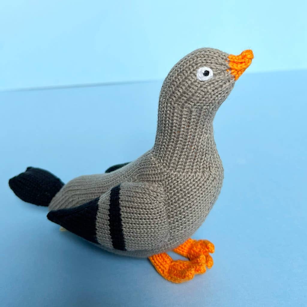 Estella Pigeon Baby Rattle-Handmade - Image 4