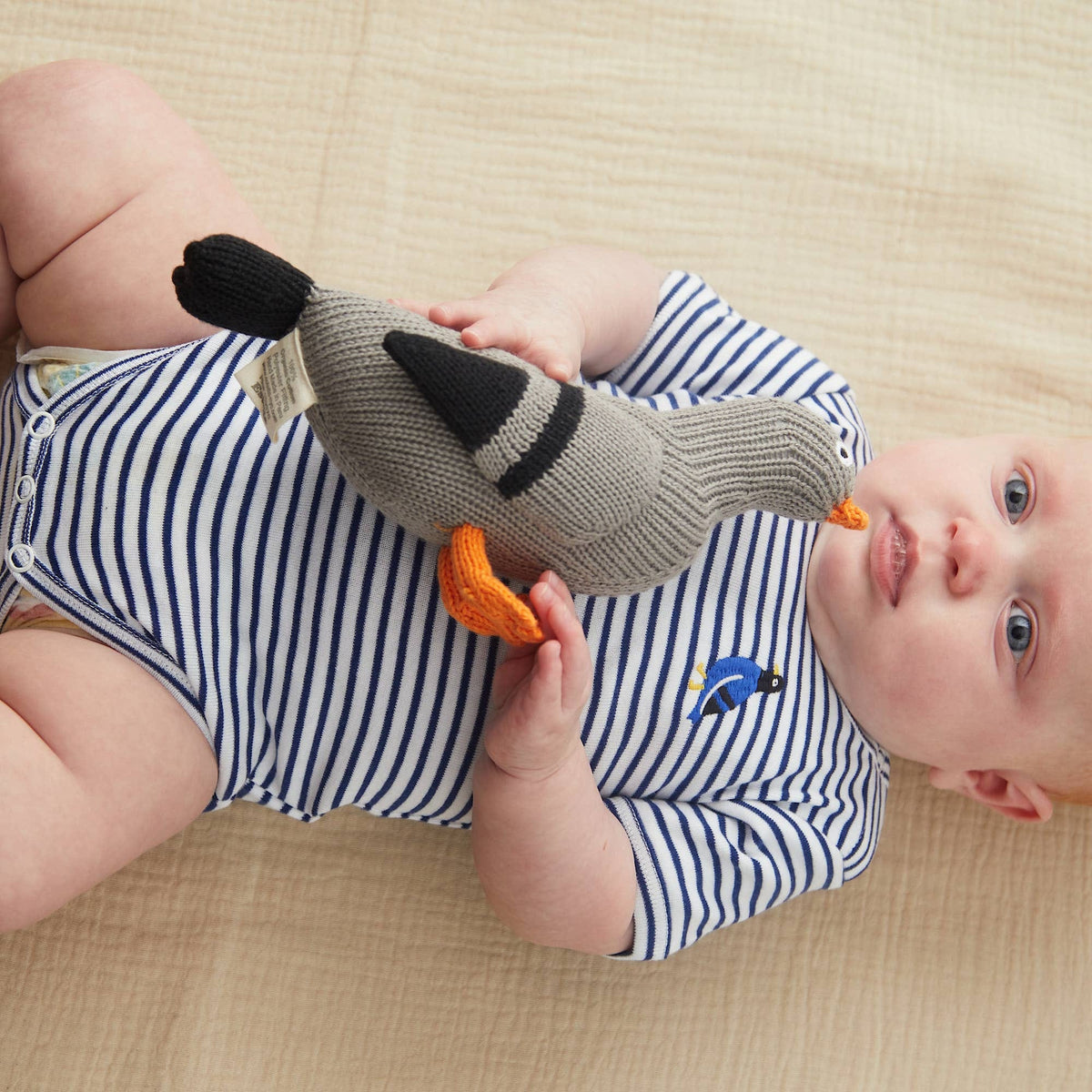 Estella Pigeon Baby Rattle-Handmade - Image 2