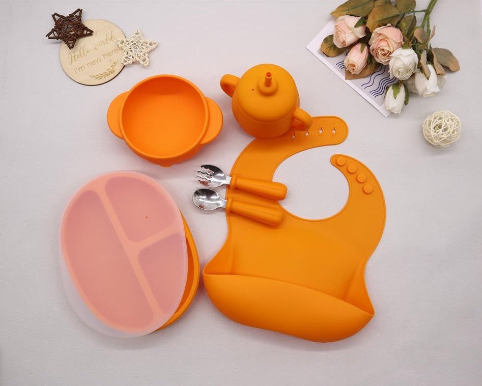 Kids’ No-Spill Cup & Edible Silicone Dinner Plate - Image 2