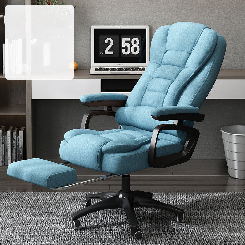 Home Office Sedentary Sofa Chair - Blue - Image 8