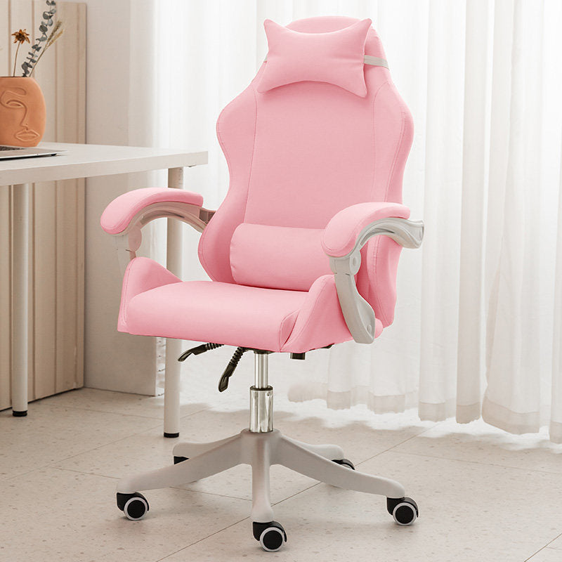 Ergonomic Reclining Esports Computer Chair - Pink without feet