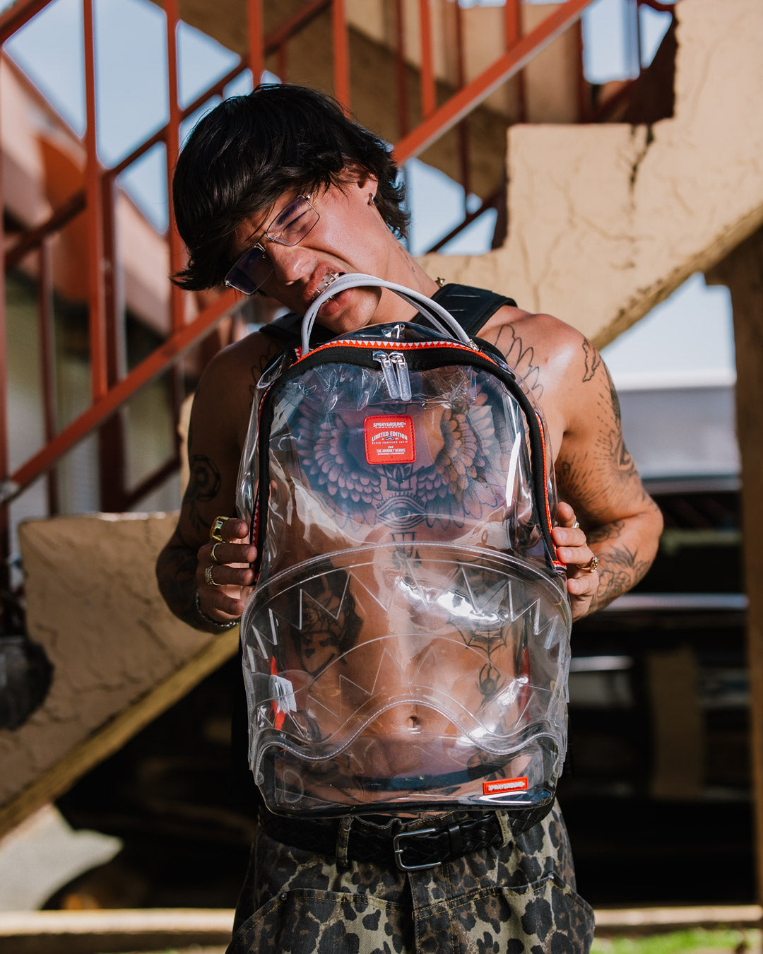 100% Clear Backpack Shark - Image 8