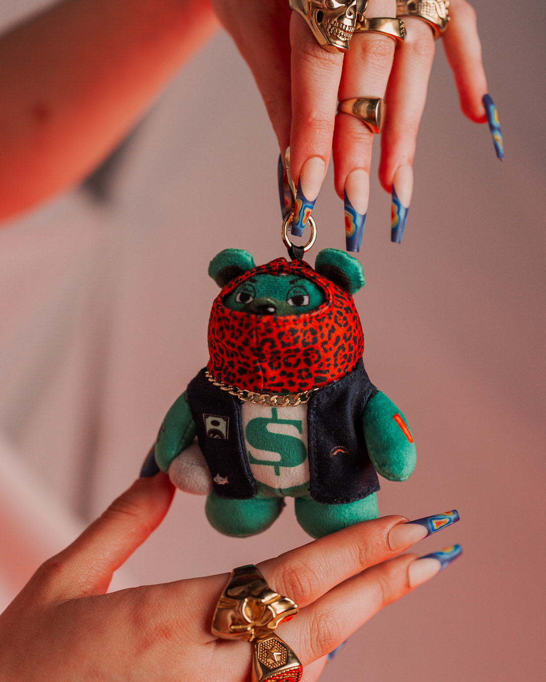 Ski Mask Bear Keychain - Image 2