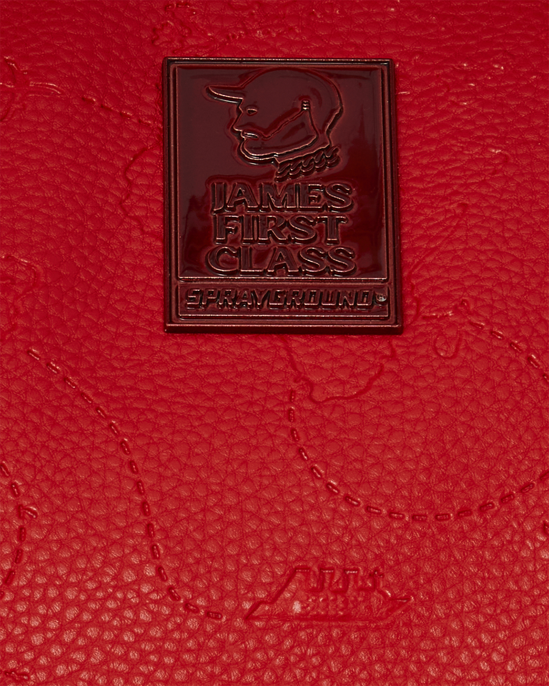 James First Class Ruby Red Pyramid Large Duffle - Image 12