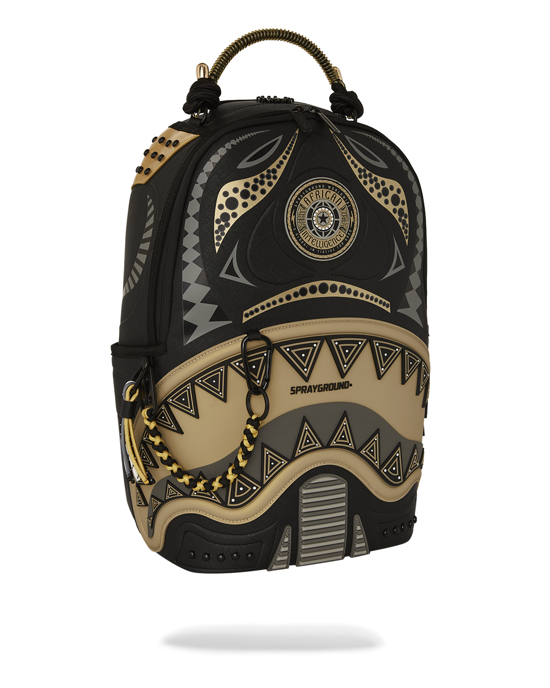 A.i. African Intelligence Sharks of the Gold Ocean Backpack - Sandflower Collab - Image 3