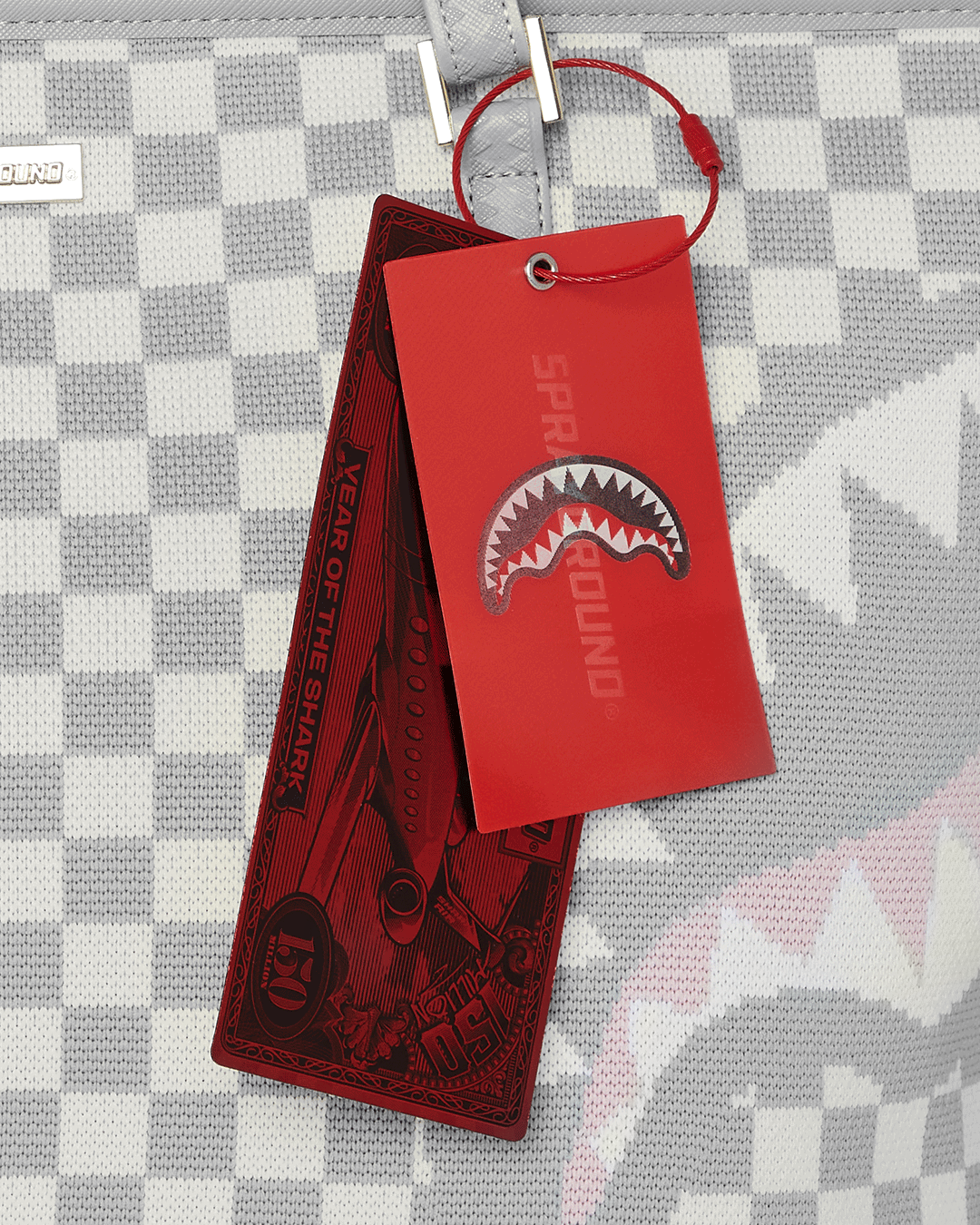 Knit Sharks in Paris in Cream Tote - Image 11