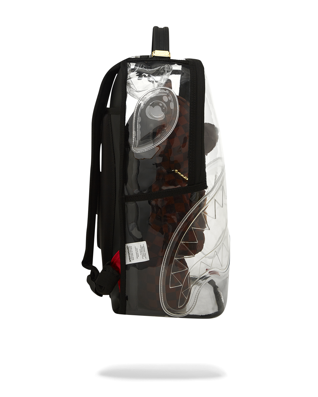 Clear Backpack - Sharks in Paris Bear - Image 5