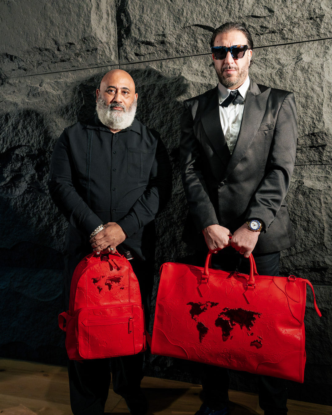 James First Class Ruby Red Pyramid Large Duffle - Image 6
