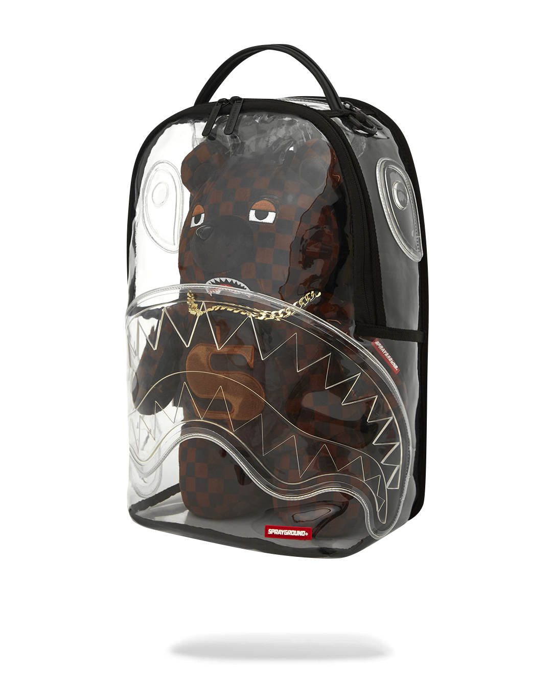 Clear Backpack - Sharks in Paris Bear - Image 9