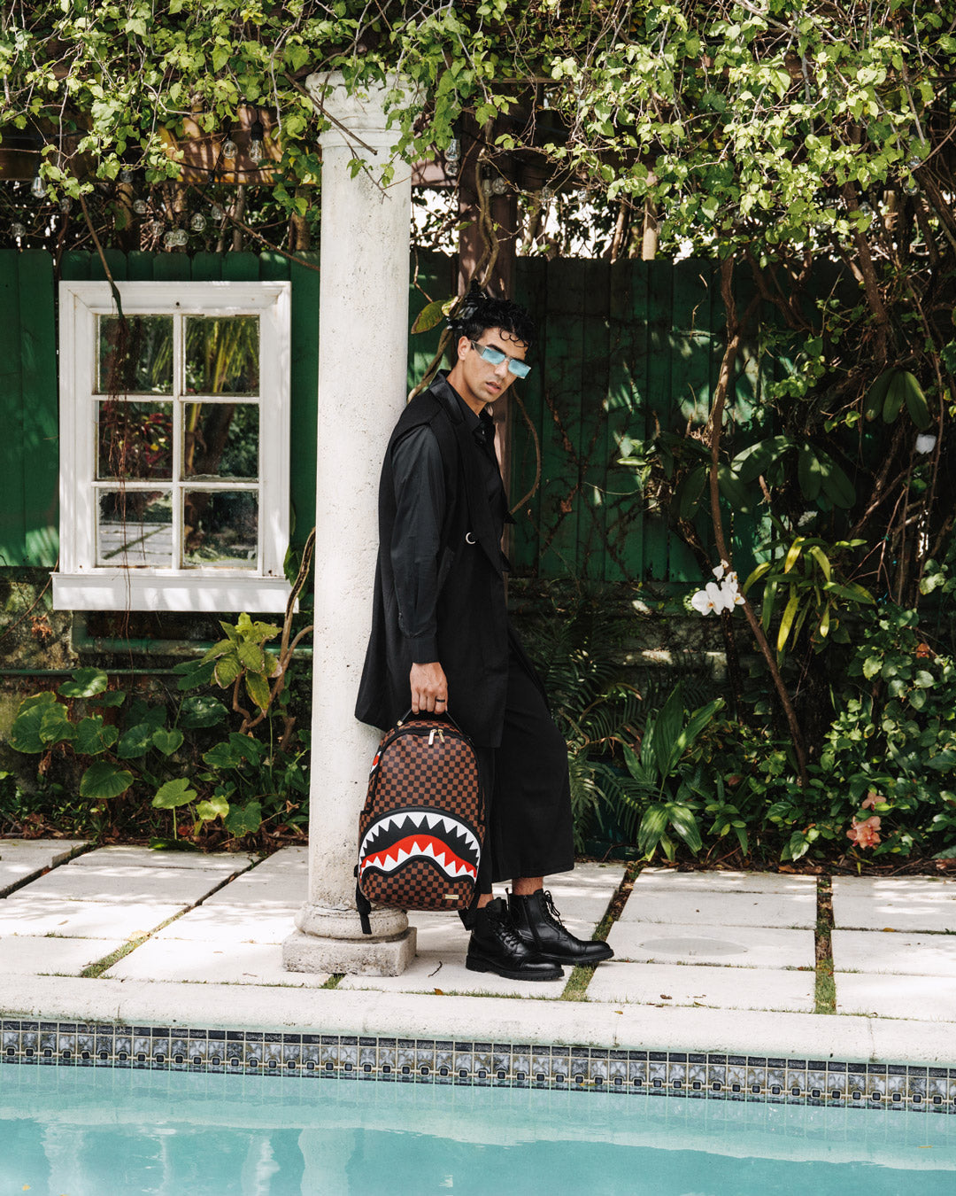 Sawtooth Sharks in Paris Dlxsv Backpack - Image 12