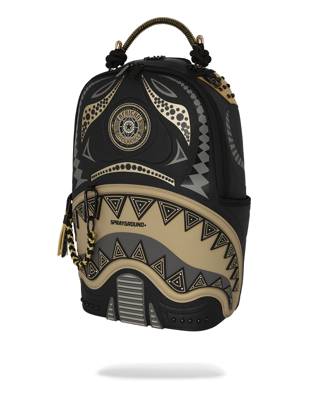 A.i. African Intelligence Sharks of the Gold Ocean Backpack - Sandflower Collab - Image 7