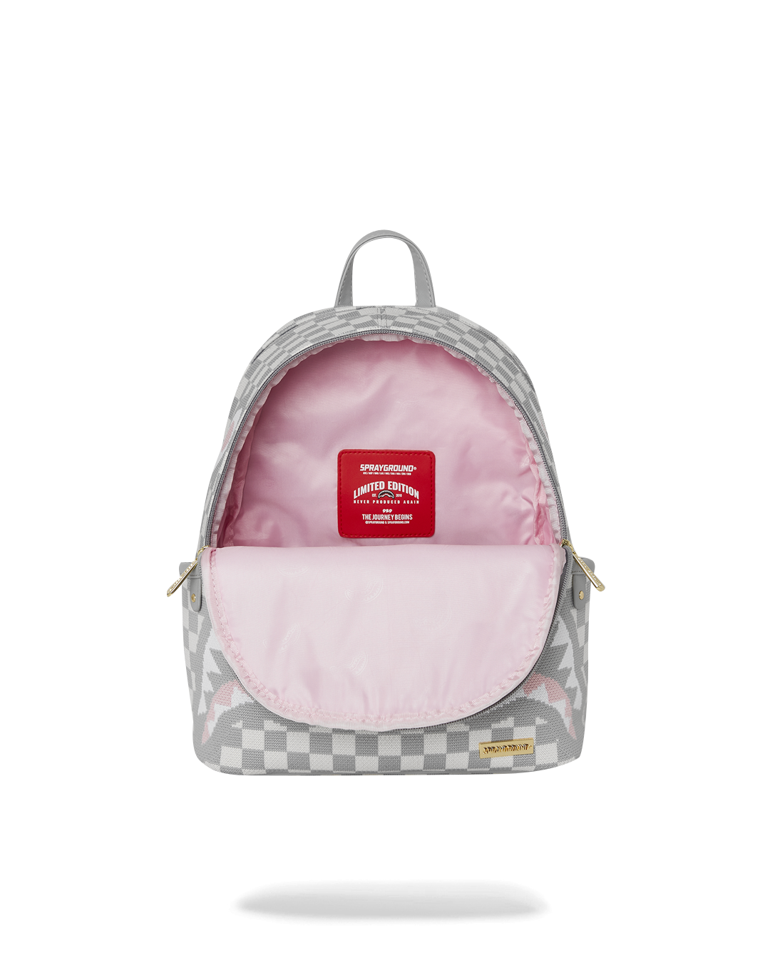 Knit Sharks in Paris in Cream Savage Backpack - Image 9