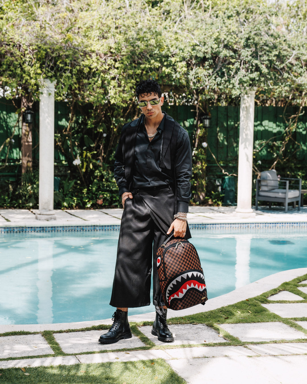Sawtooth Sharks in Paris Dlxsv Backpack - Image 4