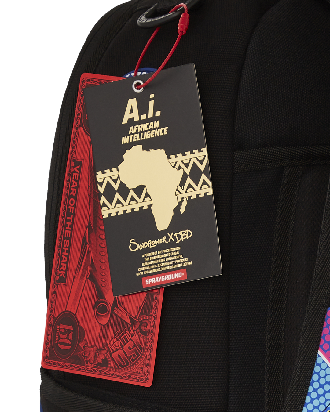 A.i. African Intelligence Born and Raised Backpack - Sandflower Collab - Image 20