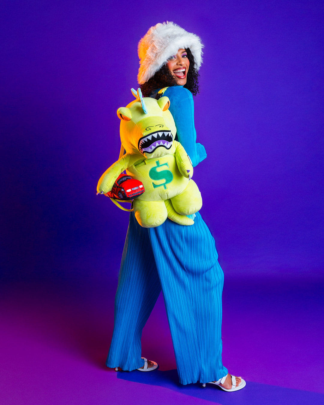 Rugrats Reptar Growl Plush Backpack - Image 6