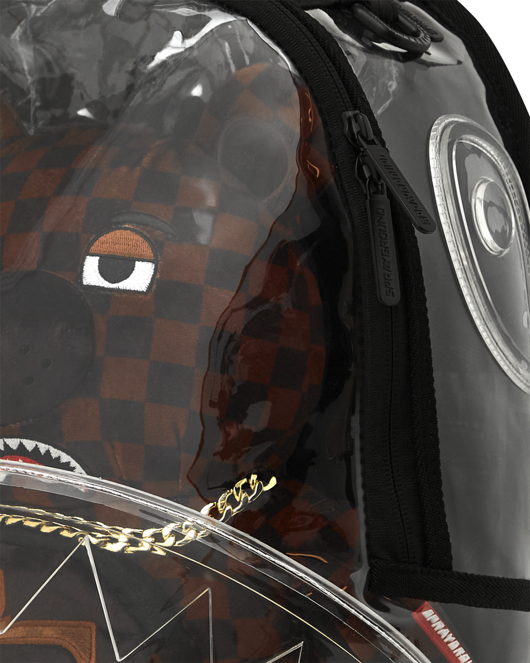 Clear Backpack - Sharks in Paris Bear - Image 11