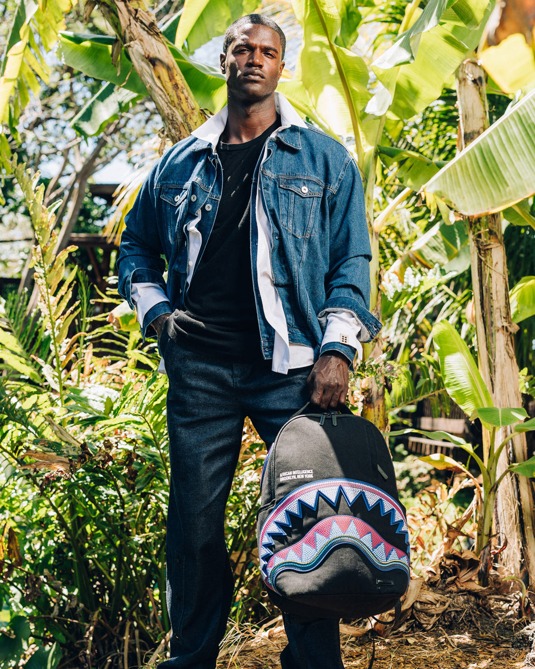 A.i. African Intelligence Born and Raised Backpack - Sandflower Collab - Image 8