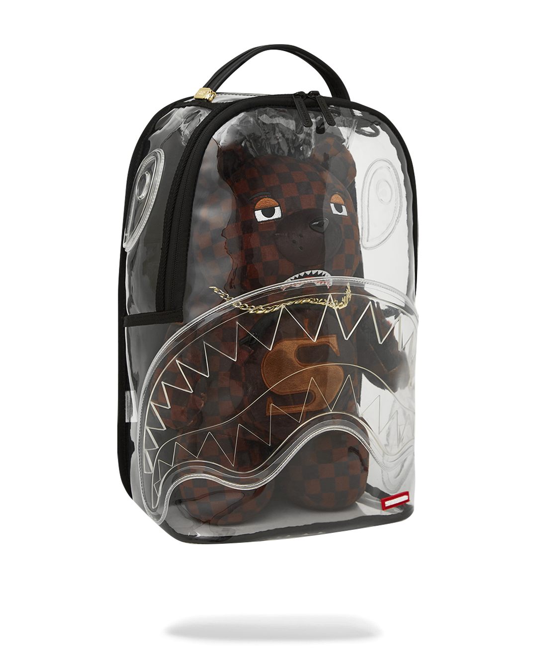 Clear Backpack - Sharks in Paris Bear - Image 3