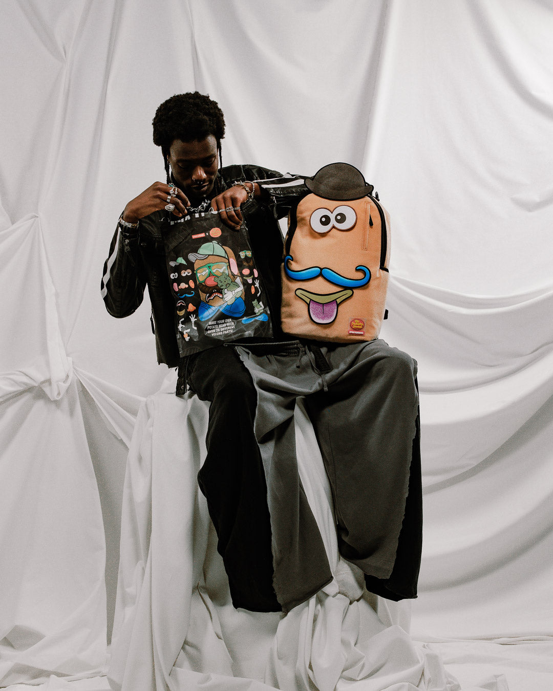 Mr. Potato Head Velcro Patch Mix-It-Up Dlxsv Backpack - Image 2