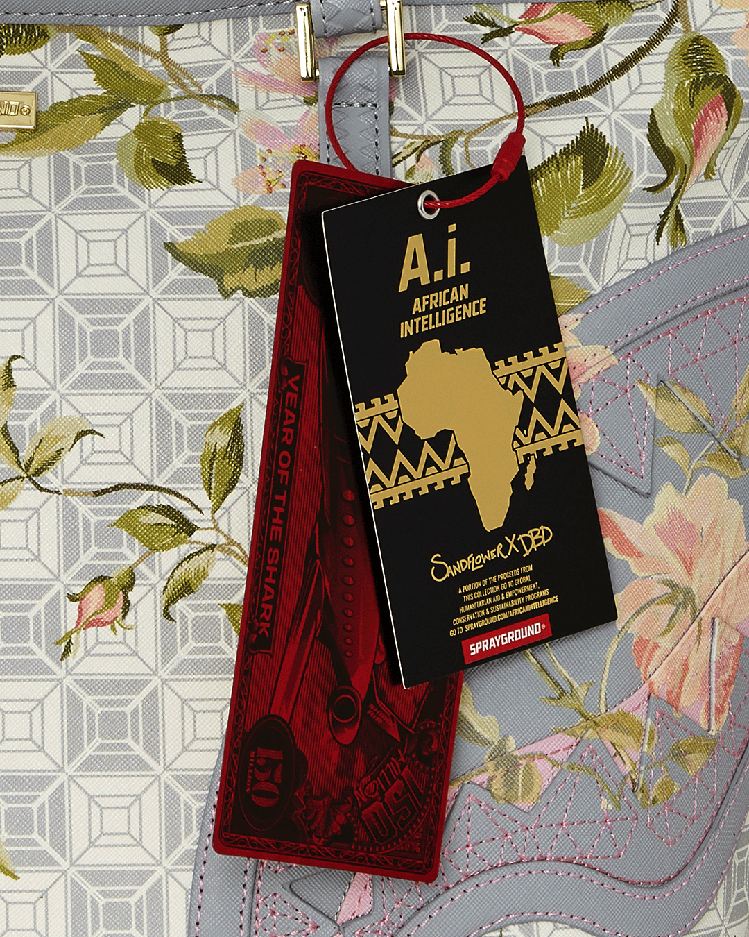 A.i. African Intelligence Elegant Energy Tote - Sandflower Collab - Image 11